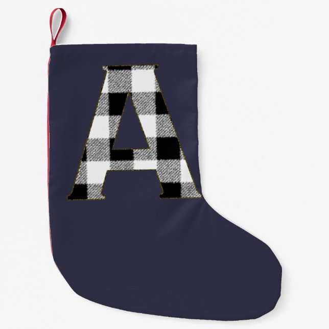 Petite Chaussette De Noël en vichy Vérifier A (Devant)