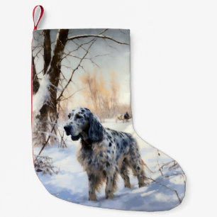 Petite Chaussette De Noël English Setter Qu'il neige Noël
