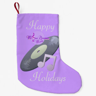 Petite Chaussette De Noël Enregistrement rétroactif Stocking de Noël violet