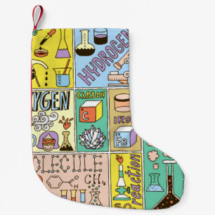 Petite Chaussette De Noël Ensemble de bannières de sciences de la chimie. Ma