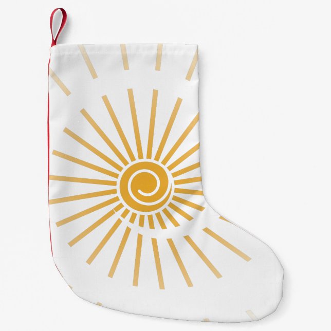 Petite Chaussette De Noël Ensoleillement 1 (Devant)