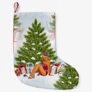 Petite Chaussette De Noël épingle de pull moche xmas