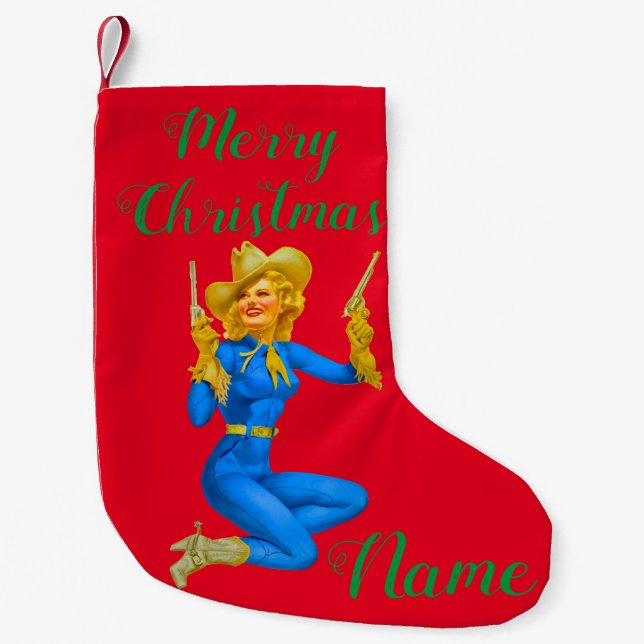 Petite Chaussette De Noël Épinglette à pistolet à bille de la fille Thunder_ (Devant)