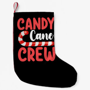 Petite Chaussette De Noël Équipage de bonbon de Noël de famille de vacances