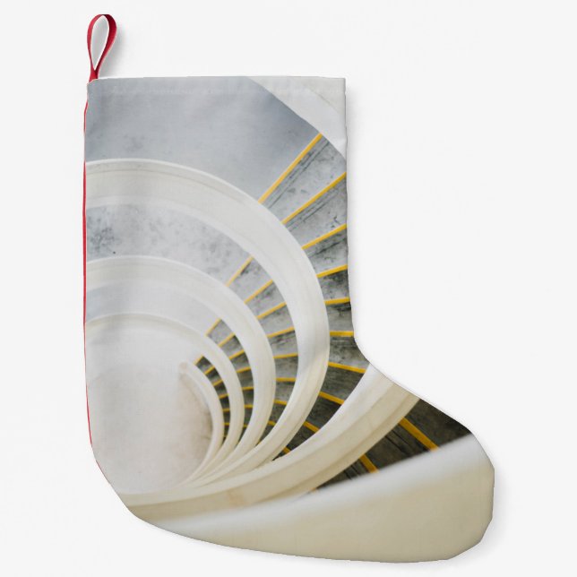 Petite Chaussette De Noël Escalier en spirale (Devant)