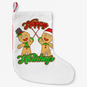 Petite Chaussette De Noël Escrime Noël pain d'épices Hommes Fêtes Noël