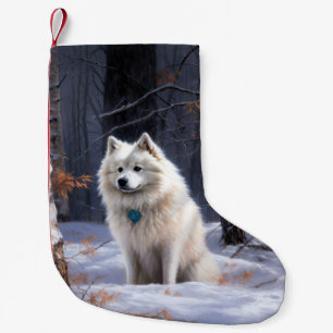 Petite Chaussette De Noël Eskimo Américain Noël sous la neige