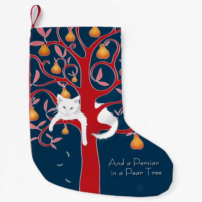 Petite Chaussette De Noël Et un Persan dans un Poirier... (Devant)