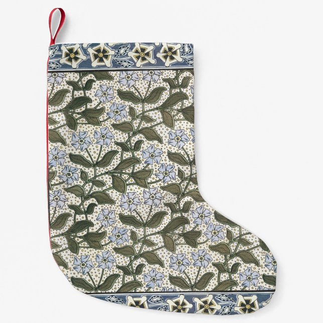 Petite Chaussette De Noël Été Périwinkel Fleur Plutôt Élégant Floral (Devant)