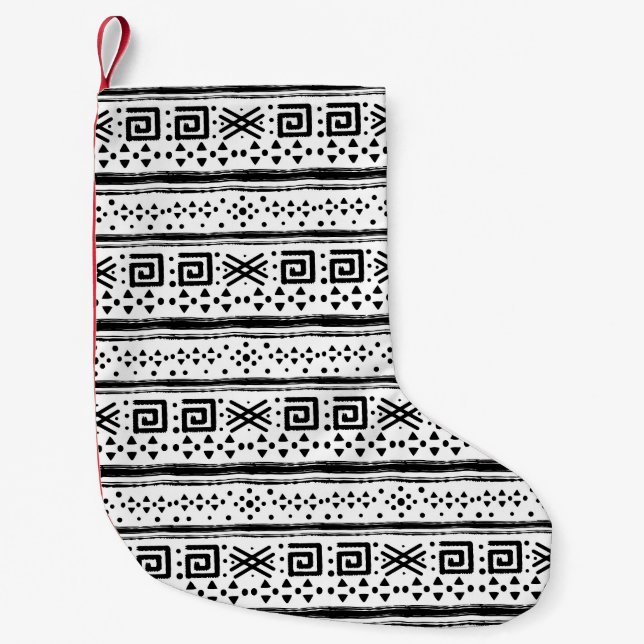 Petite Chaussette De Noël Ethnic Boho Tribal Art Print (Devant)