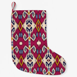 Petite Chaussette De Noël Ethnic chevron motif arrière - plan traditionnel