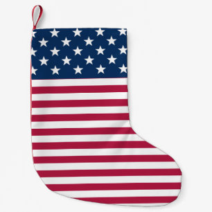 Petite Chaussette De Noël Étoiles et bandes