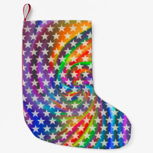 Petite Chaussette De Noël Étoiles Motif blanc transparent + vos idées