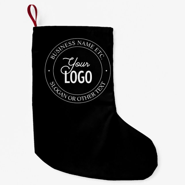 Petite Chaussette De Noël Facile de remplacement de logo et de texte personn (Devant)