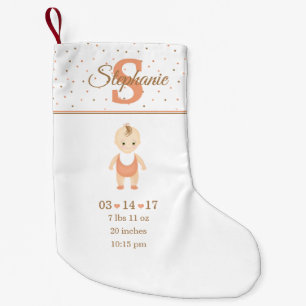 Petite Chaussette De Noël Faire-part de naissance de bébé