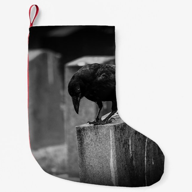 Petite Chaussette De Noël Falln Cemetery Crow (Devant)