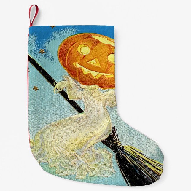 Petite Chaussette De Noël Falln Happy Halloween sorcière Citrouille (Devant)