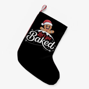 Petite Chaussette De Noël Famille de bonhomme en pain d'épices de Noël, fais