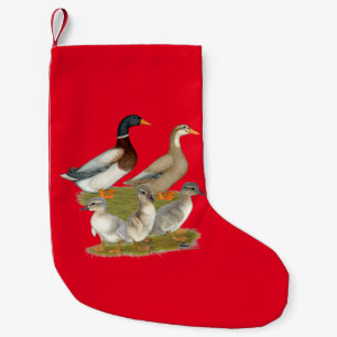 Petite Chaussette De Noël Famille de canards de Saxe