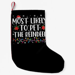 Petite Chaussette De Noël Famille de Noël la plus susceptible de caresser le
