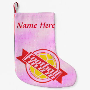 Petite Chaussette De Noël FEMME DE Football Personnalisé Noël Stocker
