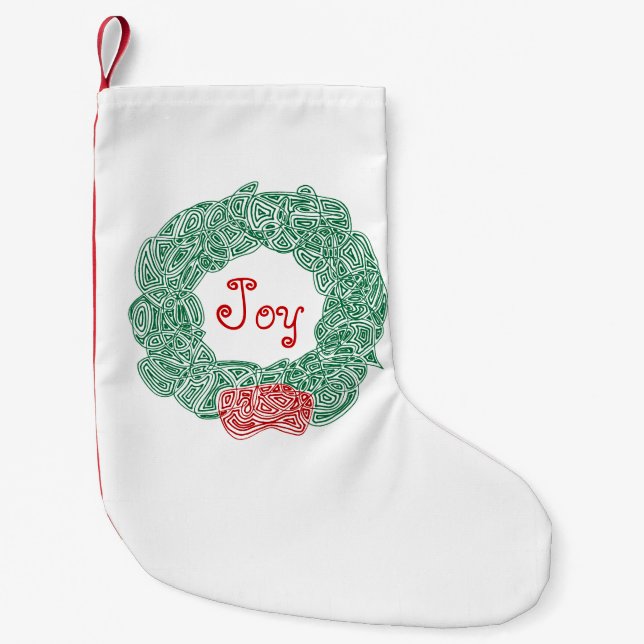 Petite Chaussette De Noël Fer de Noël Joy Petit Noël Stocker (Devant)