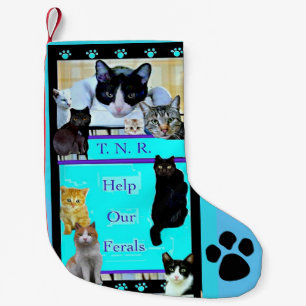 Petite Chaussette De Noël Feral Cat - TNR- Art   - Personnaliser