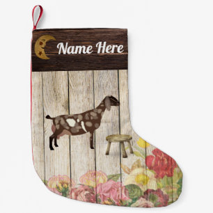 Petite Chaussette De Noël Ferme de chèvre laitière nubienne personnalisée