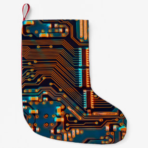 Petite Chaussette De Noël Fermeture de la carte de circuits électroniques. a