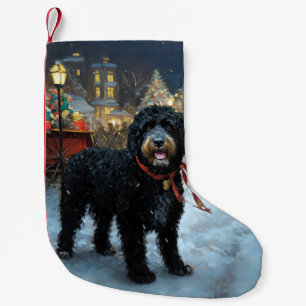 Petite Chaussette De Noël Fête de Noël des chiens d'eau portugais