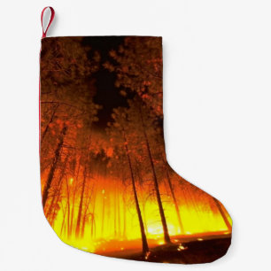 Petite Chaussette De Noël Feu forestier