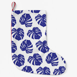 Petite Chaussette De Noël Feuille de palmier tropical motif