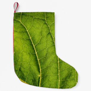 Petite Chaussette De Noël Feuille verte