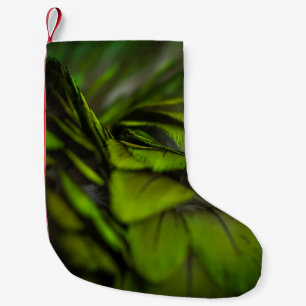 Petite Chaussette De Noël Feuille verte