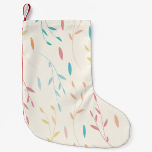Petite Chaussette De Noël feuilles d'arbre