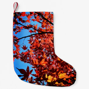 Petite Chaussette De Noël Feuilles d'automne