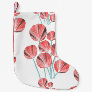 Petite Chaussette De Noël Feuilles tropicaux : Motif créatif à main