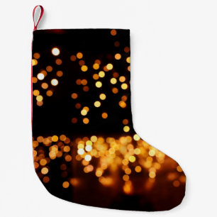 Petite Chaussette De Noël Feux de parties scintillant Abstraits