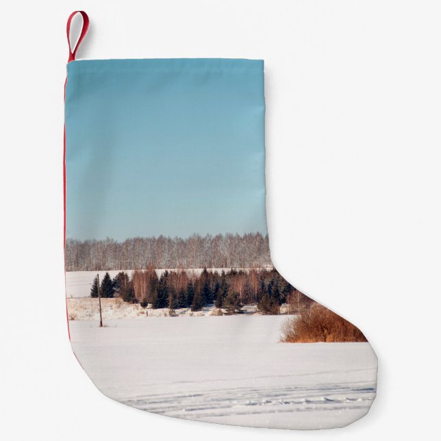 Petite Chaussette De Noël Fields and forests of central Russia. architecture (Devant)
