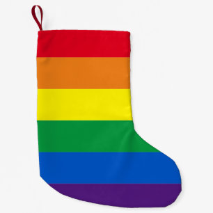 Petite Chaussette De Noël Fierté arc-en-ciel couleurs rayures Lgbt drapeau g