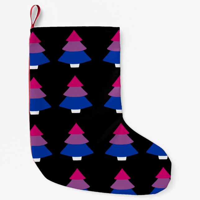 Petite Chaussette De Noël Fierté bisexuelle Arbre de Noël Imprimerie Stocks (Devant)