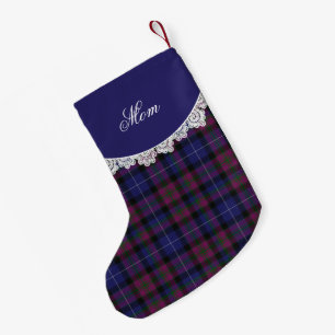 Petite Chaussette De Noël Fierté d'Écosse Tartan Plaid Noël Stocker