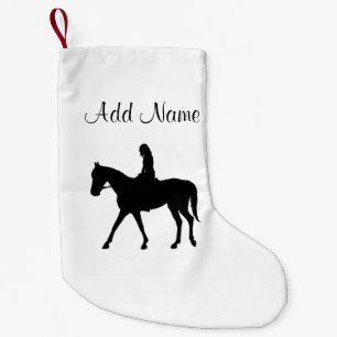 Petite Chaussette De Noël Fille à cheval