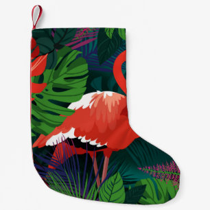Petite Chaussette De Noël Flamant rose rose : Harmonie des papillons tropica
