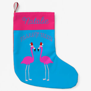 Petite Chaussette De Noël Flamants roses Lesbiennes de Noël Flamant rose Bel