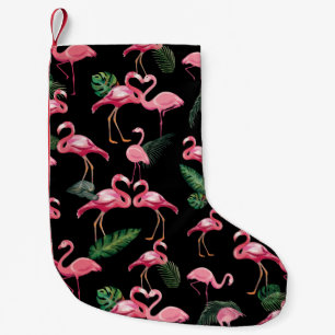 Petite Chaussette De Noël Flamants roses Love Motif 4