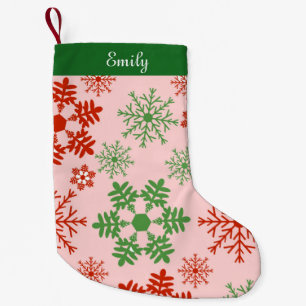 Petite Chaussette De Noël Flambeaux rouges et verts de Noël