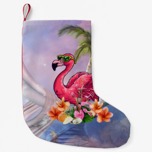 Petite Chaussette De Noël Flamingo drôle