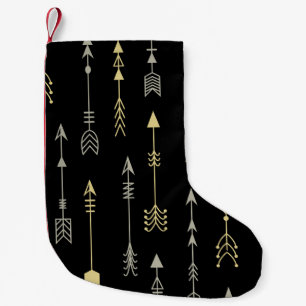 Petite Chaussette De Noël Flèche ethnique : Conception Motif transparente