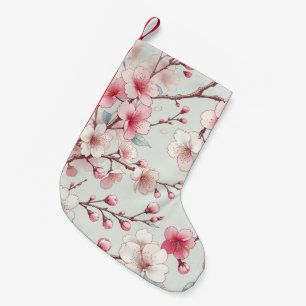 Petite Chaussette De Noël Fleur de cerise